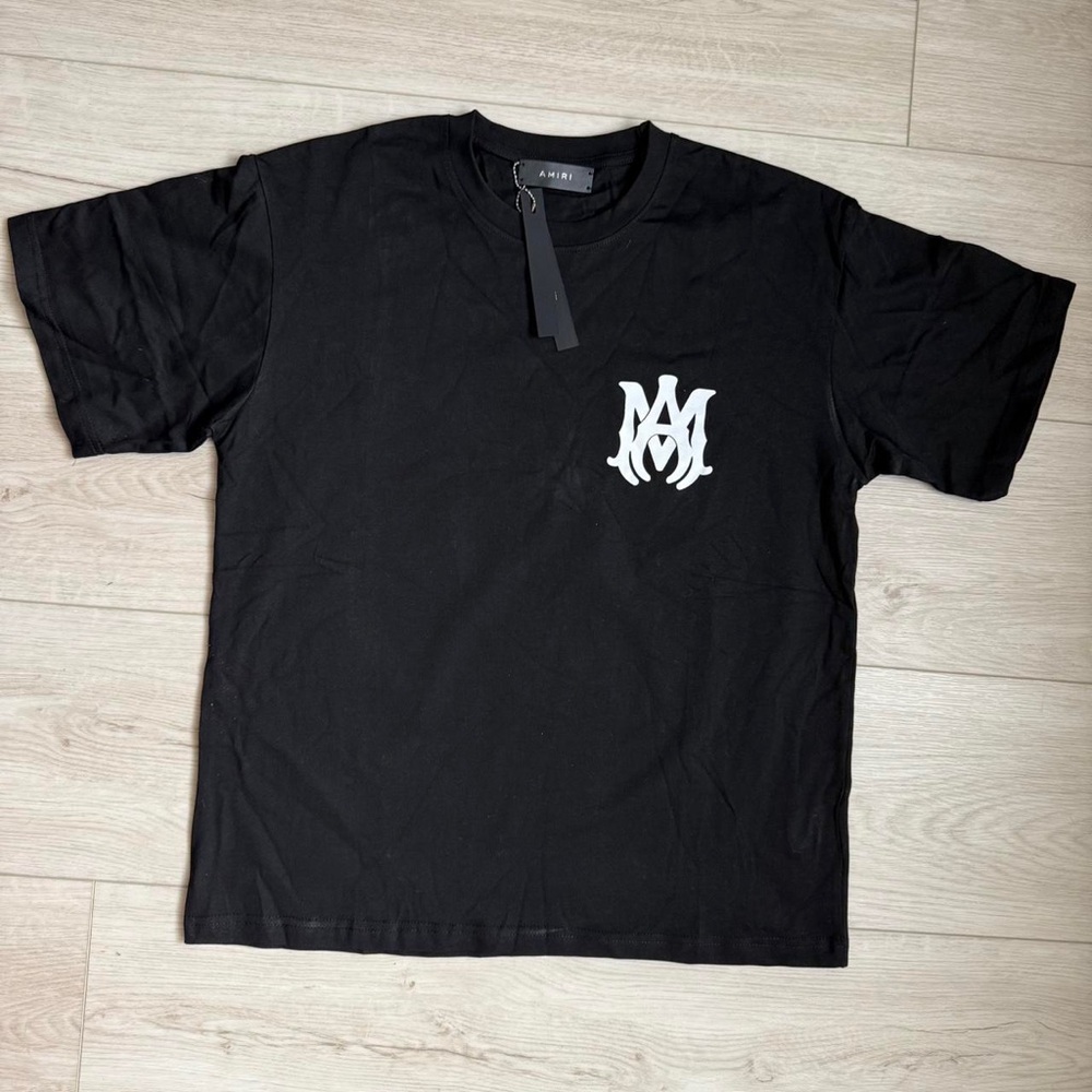 AMIRI Black and White Logo Tee
